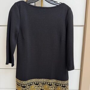 St. John’s Couture Top with gold embellishments on bottom